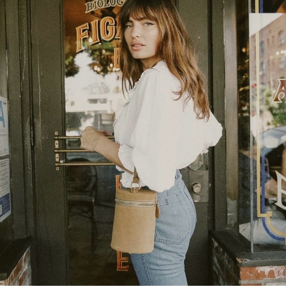 Doen Bebe Bag in Camel Suede